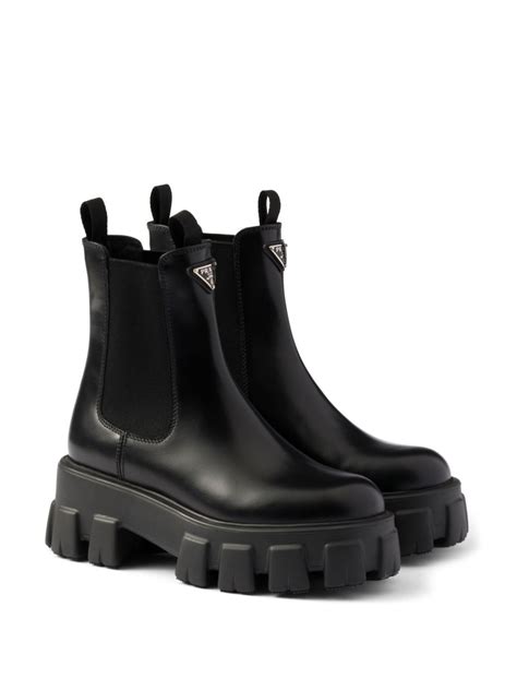 prada slip on chelsea boots|Prada Chelsea monolith boots.